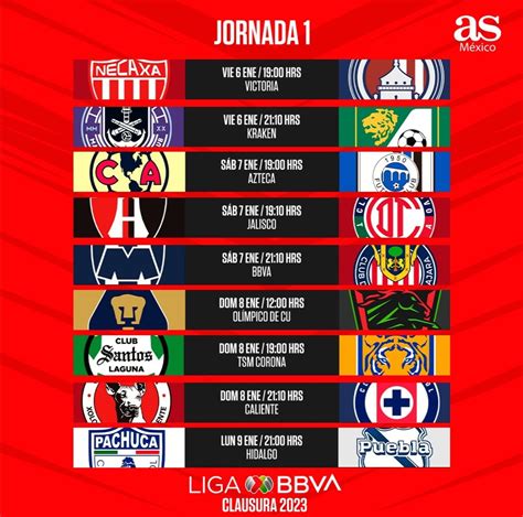 Liga Mx Clausura 2023 Schedule